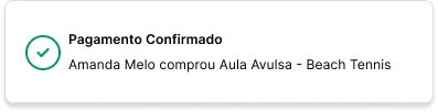 Card de pagamento aprovado na Avera